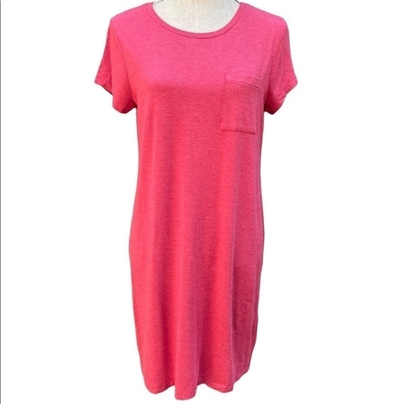 C & C California Tee Shirt Dress Short Sleeves with Chest Pocket Size Medium - Picture 1 of 9